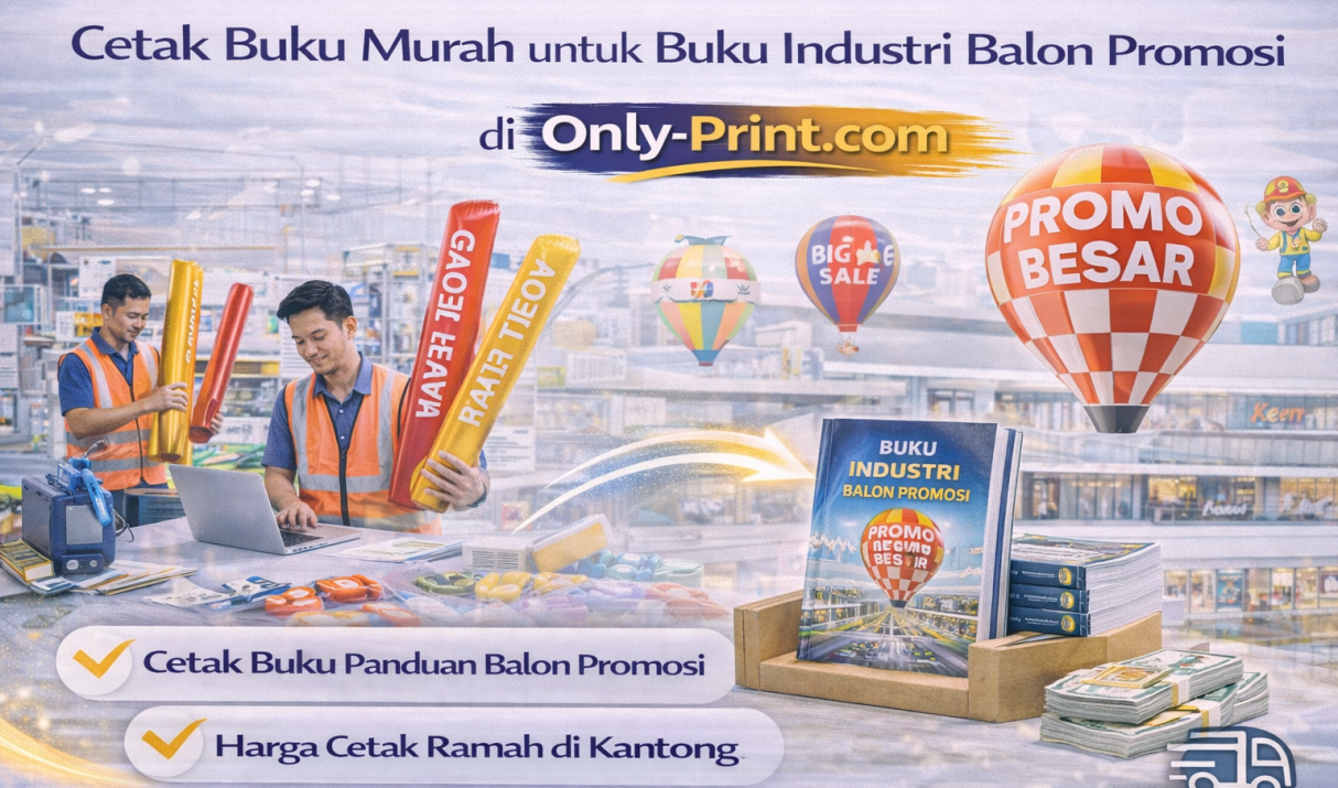 Cetak Buku Murah untuk Buku Industri Balon Promosi di Only-Print.com