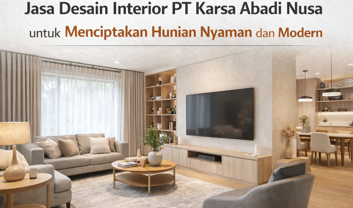 Jasa Desain Interior PT Karsa Abadi Nusa untuk Menciptakan Hunian Nyaman dan Modern